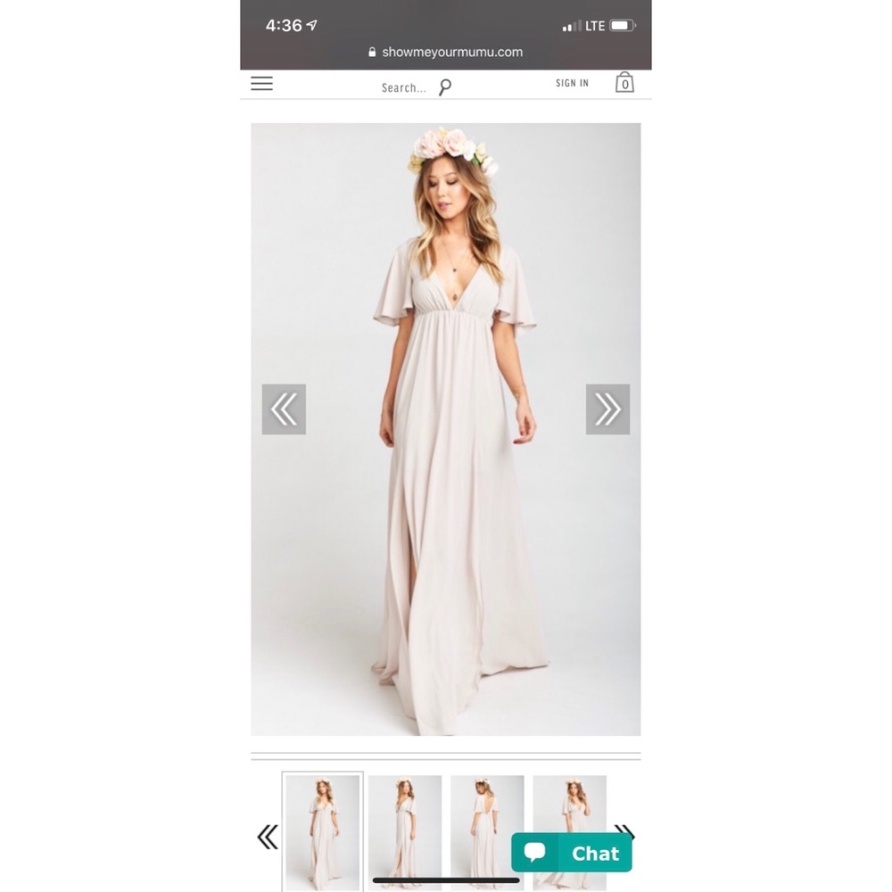 Show Me Your Mumu Faye Flutter Maxi Dress NWT
